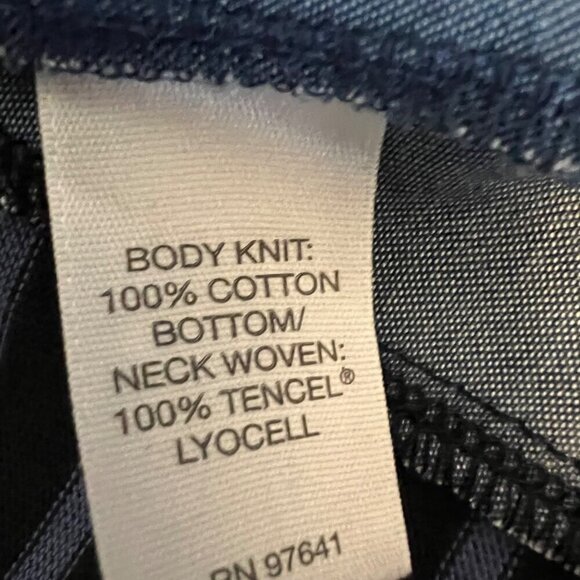 J. Jill Blue Striped French Minimalist Preppy Coastal Casual Shift Dress XS - Picture 9 of 11